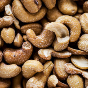 Close up of cashew nut